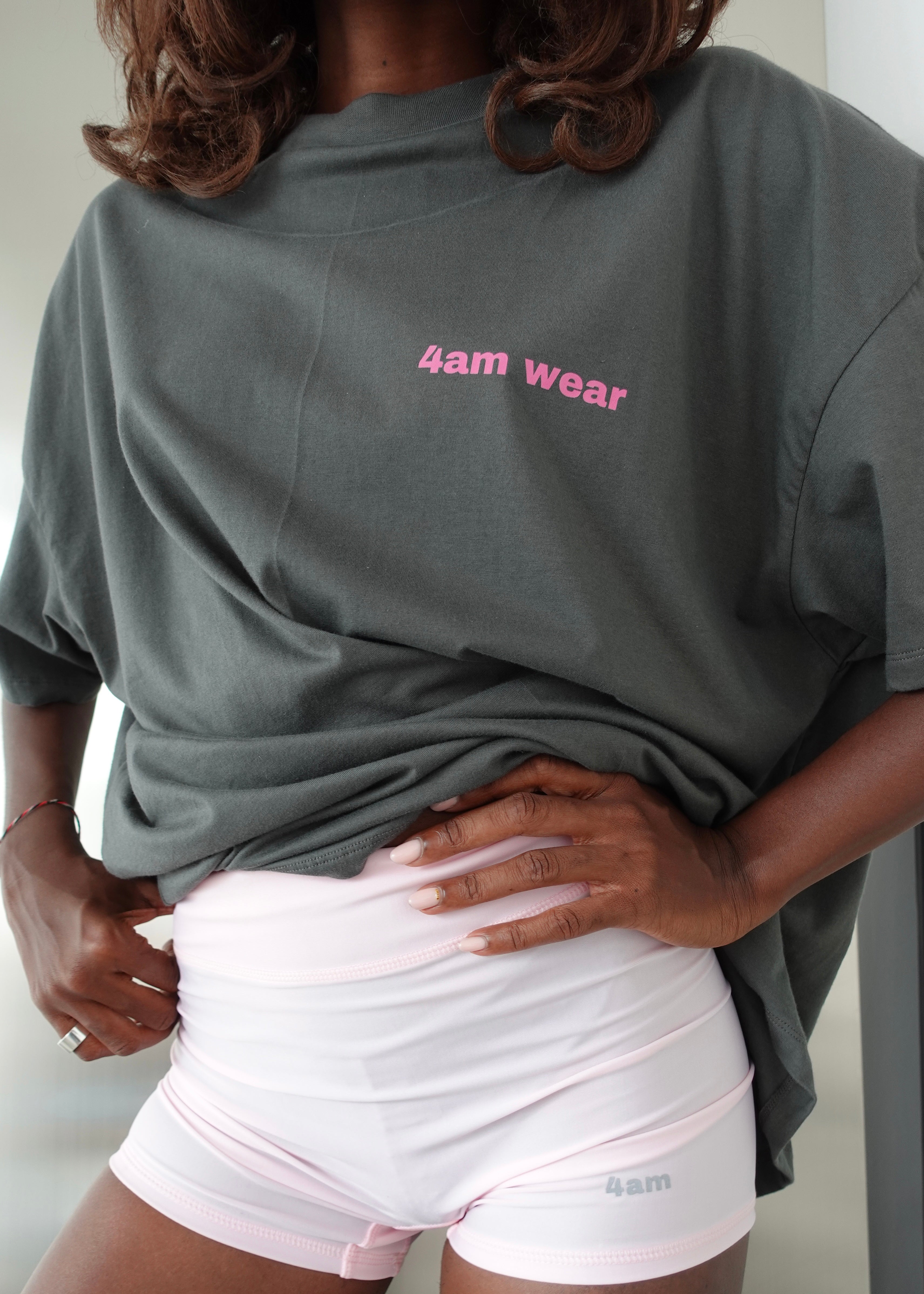 Oversized T-shirt 4AM CLUB Grey