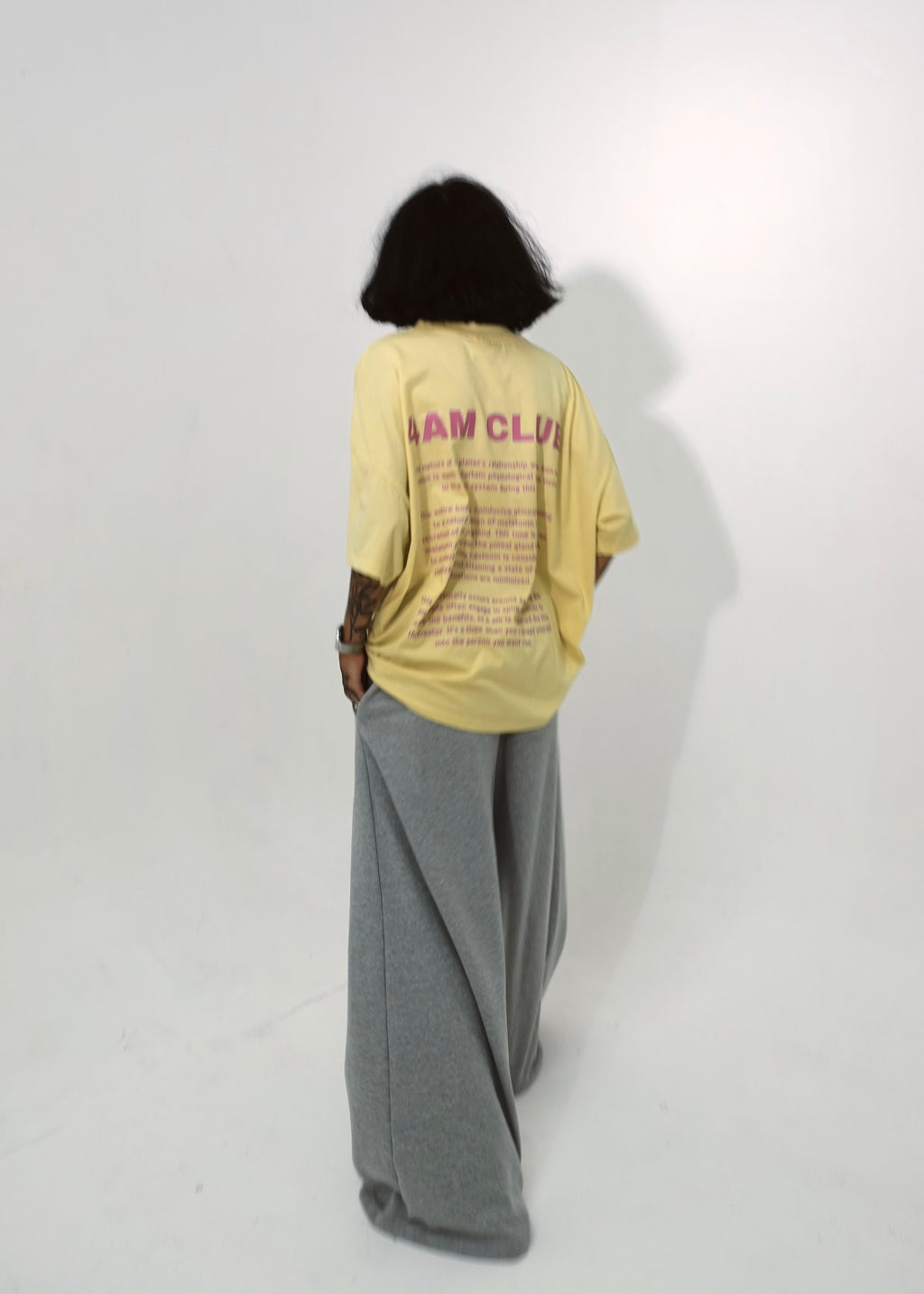 Oversized T-shirt 4AM CLUB Lemon