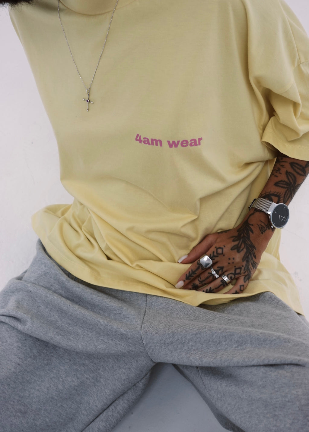 Oversized T-shirt 4AM CLUB Lemon