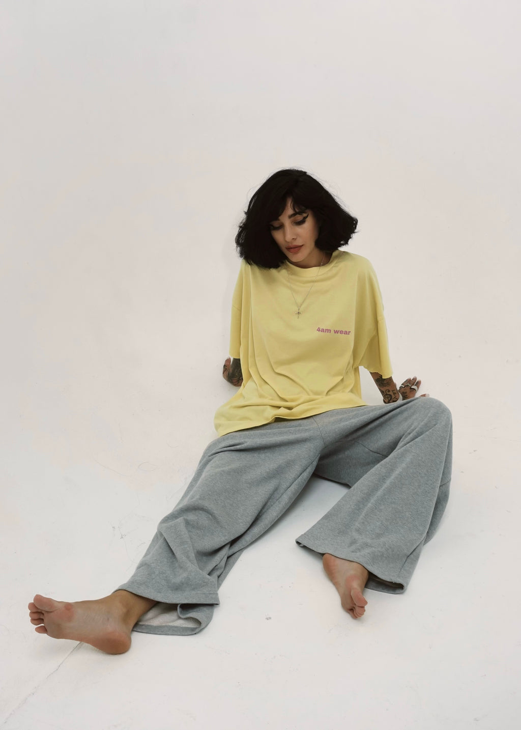 Oversized T-shirt 4AM CLUB Lemon